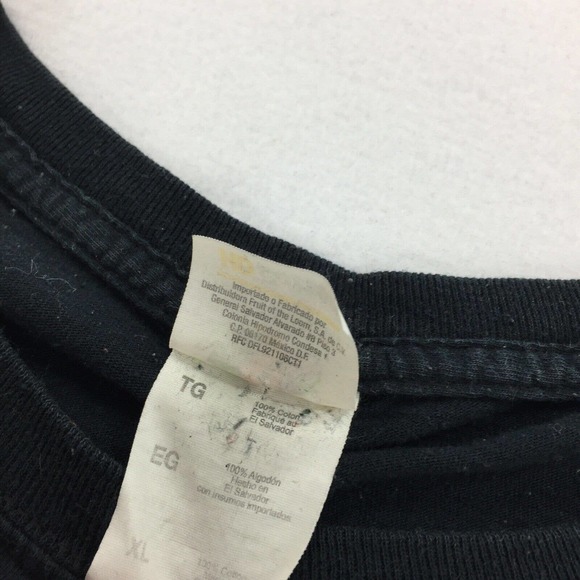 VTG Grim Reaper Hell Dogs Pit Bulls Short Sleeve T-Shirt XL Black Biker Horror - Picture 4 of 6